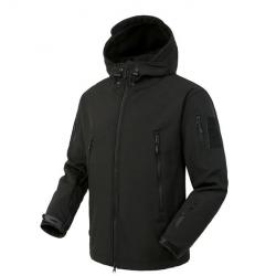 Veste Militaire Type Softshell - Noir / M