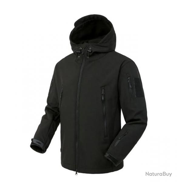 Veste Militaire Type Softshell - Noir / M