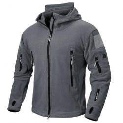 Veste Polaire Militaire - Gris Foncé / M