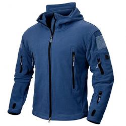 Veste Polaire Militaire - Bleue Navy / XL