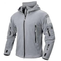 Veste Polaire Militaire - Gris Clair / M