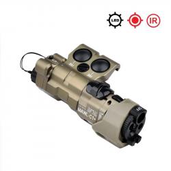 WADSN Boitier Lampe/Laser MAWL C1 METAL TAN - Laser Rouge