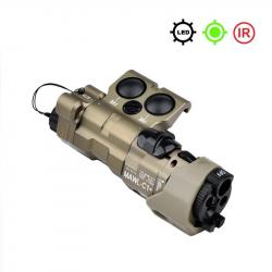 WADSN Boitier Lampe/Laser MAWL C1 METAL TAN - Laser Vert