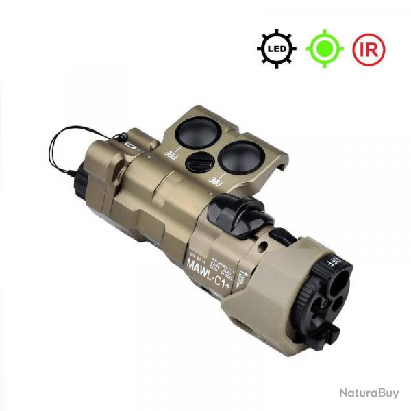 WADSN Boitier Lampe/Laser MAWL C1 METAL TAN - Laser Vert