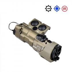 WADSN Boitier Lampe/Laser MAWL C1 METAL TAN - Laser Bleu