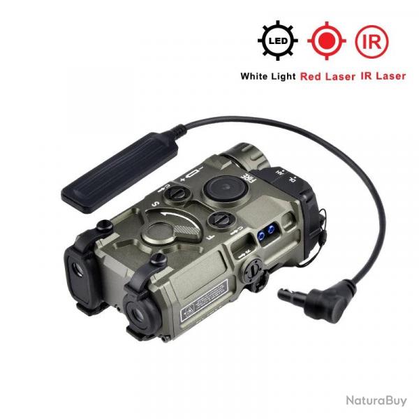 WADSN Boitier Lampe/Laser OGL METAL Foliage Green - Laser Rouge
