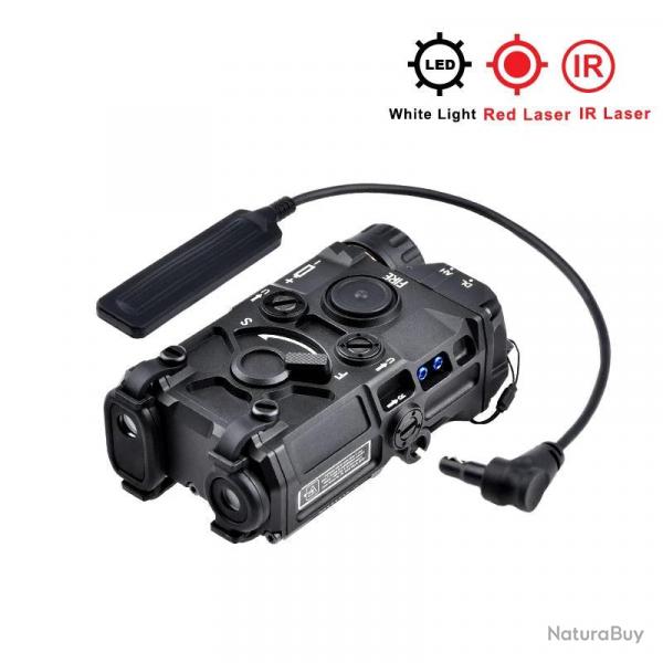 WADSN Boitier Lampe/Laser OGL METAL NOIR - Laser Rouge