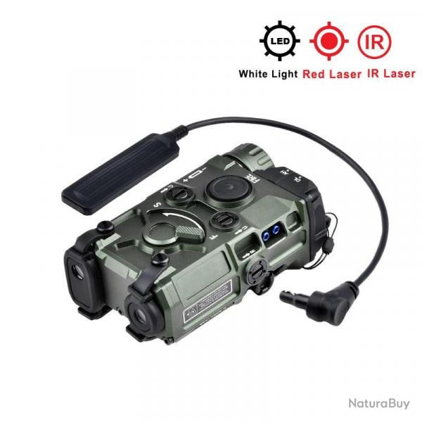 WADSN Boitier Lampe/Laser OGL METAL Vert OD - Laser Rouge