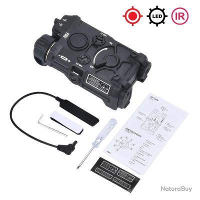 Lampe Torche Tactique OGL M600U Avec Laser Rouge/Vert - Double Interrupteur - Pour Chasse, Airsoft, Survie