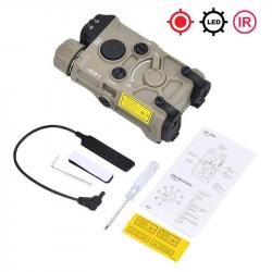 WADSN Boitier Lampe/Laser OGL NYLON TAN - Laser Rouge
