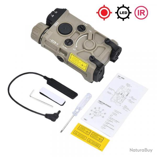 WADSN Boitier Lampe/Laser OGL NYLON TAN - Laser Rouge