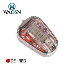 WADSN Lampe de casque LED+IR Hel Star 6 GEN 3 - Tan LED Rouge / CHINA