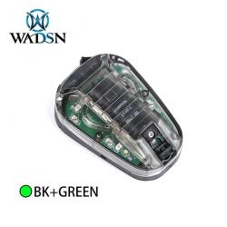 WADSN Lampe de casque LED+IR Hel Star 6 GEN 3 - Noir LED Verte / CHINA