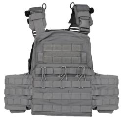 WoSport Gilet Porte-Plaque Type CPC - Gris