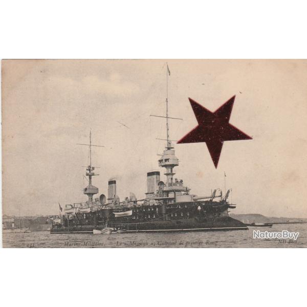 CPA - MARINE Militaire Francaise  -LE " Massena " Cuirasse de premier Rang N128