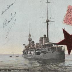 CPA - MARINE Militaire Française  - G "LE CONDÉ " Croiseur Cuirasse  N°812
