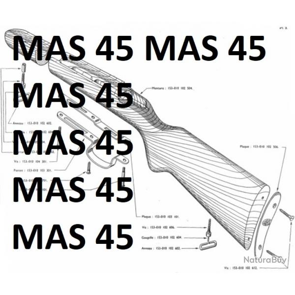 3 vue d'clat de carabine MAS 45 MAS45 MAUSER 45 (envoi par mail) - VENDU PAR JEPERCUTE (m2296)