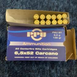 Lot de douilles 6.5x52 CARCANO