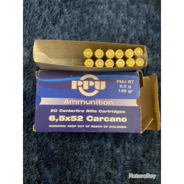 Lot de douilles 6.5x52 CARCANO