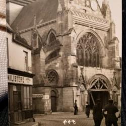 Photo de soldats allemands devant Notre-Dame-de-Liesse, La Basilique WW1