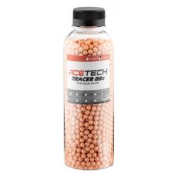 Bille tracer rouge 0.20 gramme en pot de 2700 billes | Acetech (0000 1609) - Airsoft