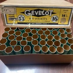 Vend lot de 100 douilles de calibre 16 en carton