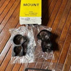 FIXATION DE LUNETTE MOUNT TM-13 RIFLE SCOPE NEUF JAMAIS MONTÉ