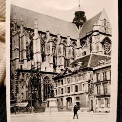 Photo Basilique de Saint-Quentin Première Guerre mondiale, 1915 WW1