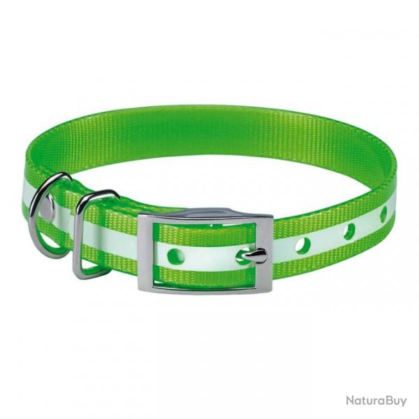 COLLIER CHIEN PHOSPHORESCENT 60 CM VERT TU