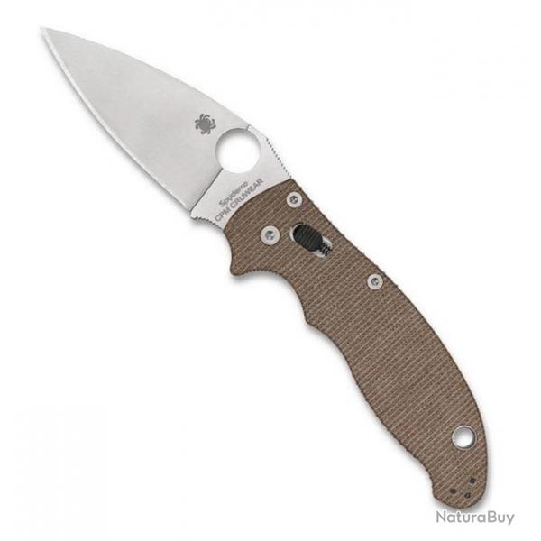 Couteau "Manix 2" CRU-WEAR / micarta brun [Spyderco]