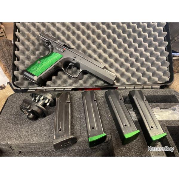 PISTOLET CZ TS 2 RACING GREEN 9X19