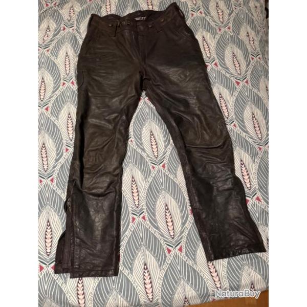 Pantalon en cuire deerhunter