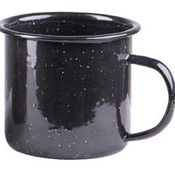 Tasse en émail noir - 350ml - Mil-Tec