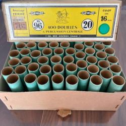 Lot de 90 douilles en carton de calibre 20