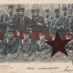 CPA - Armée Française Groupe d'infanterie de ligne N°126