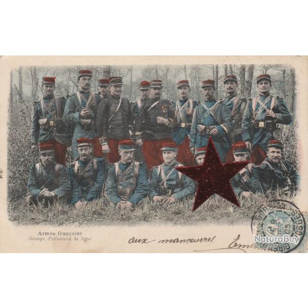 CPA - Arme Franaise Groupe d'infanterie de ligne N126