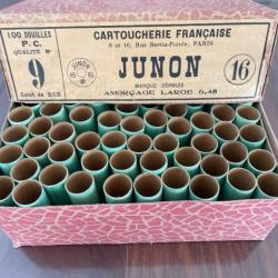 Lot de 100 douilles en carton pour calibre 16