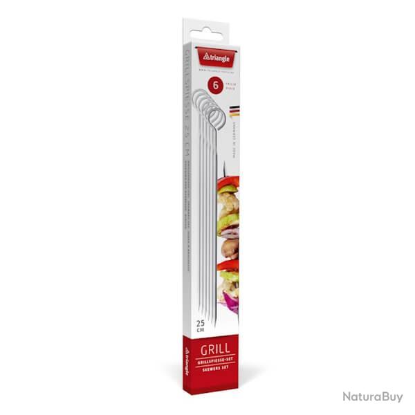 90326 Set de 6 piques  brochettes Triangle 30 cm