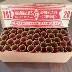 Vend lot de 80 douilles en carton pour calibre 20