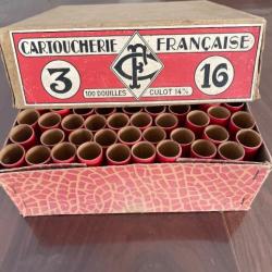 Vend lot de 60 douilles en carton pour calibre 16