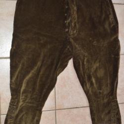 pantalon velour cotelé - 1914 - 1915