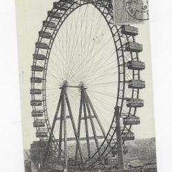 reproduction de carte postale 20éme siècle " Paris la grande roue"