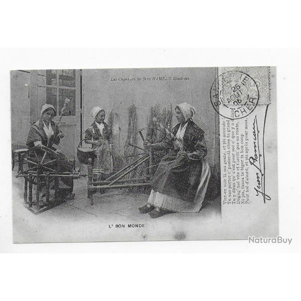 reproduction de carte postale 20me sicle " les chansons de Jean Rameau"