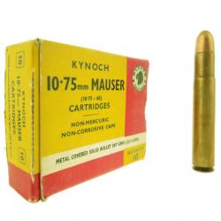 Munitions 10,75mm Mauser (10,75x68) 347gr Solid Metal Covered Kynoch x10