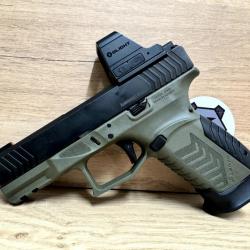 PISTOLET DERYA DY9 NOIR/VERT OR 9X19 OCCASION