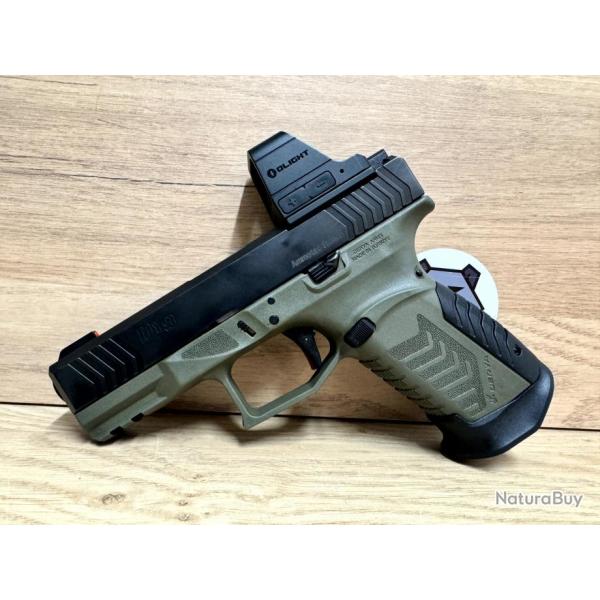 PISTOLET DERYA DY9 NOIR/VERT OR 9X19 OCCASION