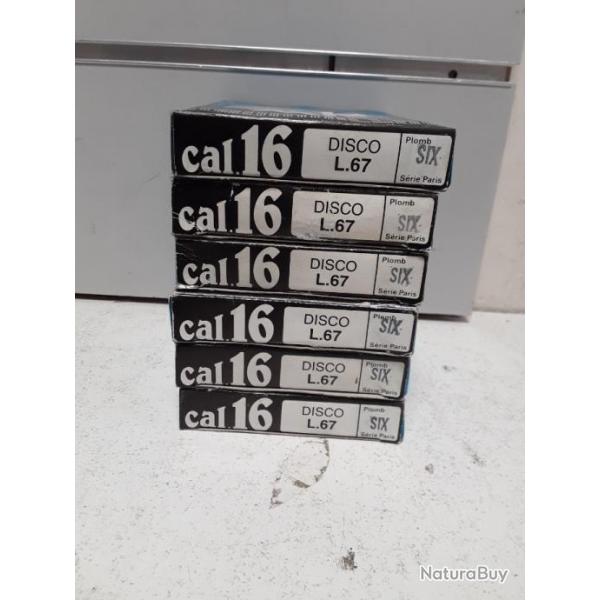 Lot de 60 cartouches Cal.16/67