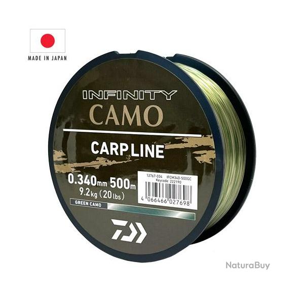 Nylon Daiwa Infinity Green Camo 500m 0.34mm