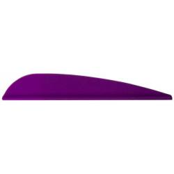 Plumes AAE Elite Plastifletch 23 en lot de 50 Violet