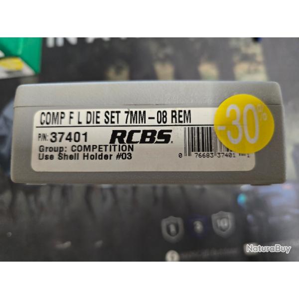 Jeux d'outils RCBS cal 7mm-08rem neuf